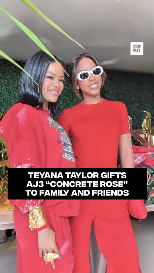 Teyana Taylor's Jordan 3 "Concrete Rose" isn't just a sneaker—it's a statement.

The multi-hyphenate artist celebrated her collab with an intimate gifting that brought out Fat Joe, Jadakiss, Kelly Rowland, Regina King, Wale, Taraji P Henson, Queen Latifah, Big Sean, Lori Harvey, DJ Clue and more. 

From packaging to execution, every detail is intentional 🌹
📸: @kvnhrtlss