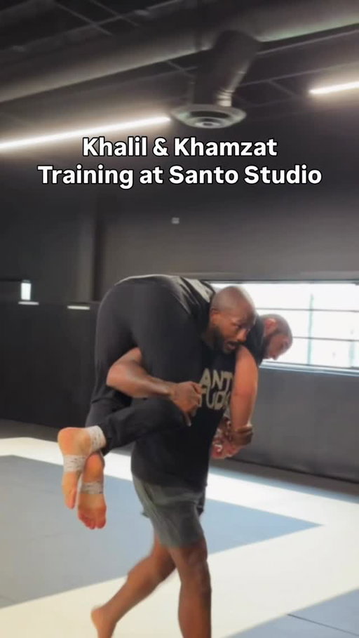 @khamzat_chimaev & @khalilrountree training at @santostudios