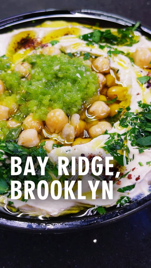 He learned how to make falafel, hummus and bread in Jerusalem. Now he makes it fresh every day in Bay Ridge. 

📍 Al-Aqsa Restaurant (@shawarmaalaqsa )
6917 5th Ave, Brooklyn, NY 11209

Please let Mahmoud know you came from this video. Thanks to @farideh for putting me onto Al-Aqsa!