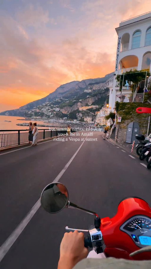 Summer nights in Amalfi 😍✨
📌 SEND this to someone you’d go with! 🛵

📍Amalfi Coast, Italy 🇮🇹 

summer in amalfi coast, sunset rides, vespa in italy, best view in amalfi, summer in italy, amalfi coast things to do, positano best view