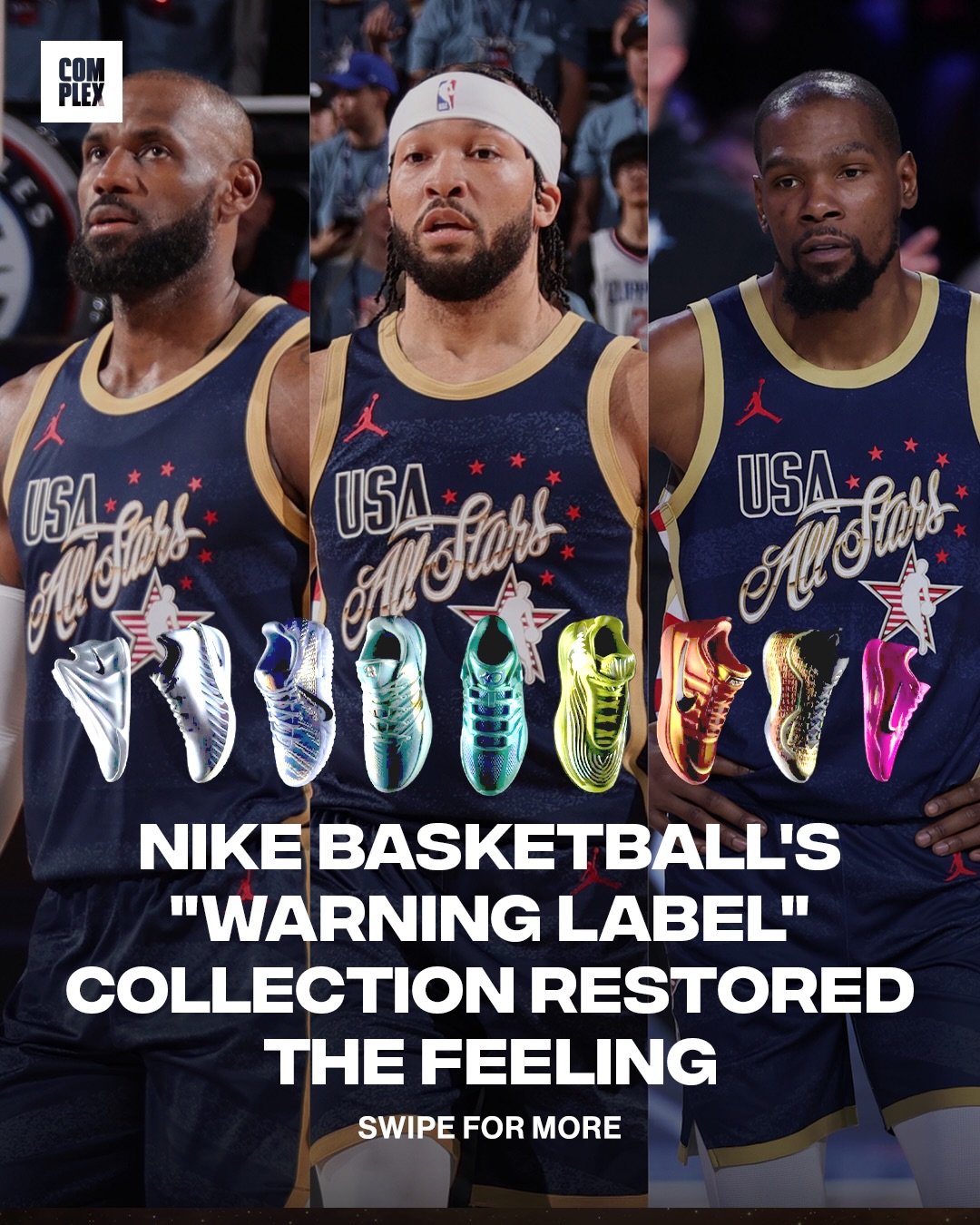 This All-Star Weekend, Nike Basketball restored a feeling with its “Warning Label” collection, but the real question is which one is the best in the collection? 👀

LINK IN BIO to find out how it unfolded in LA ⭐️⚠️