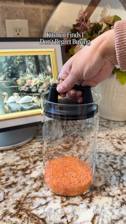 Kitchen Finds I don't regret buying 🙌🏼

C0MMENT : KITCHEN FINDS for all the 🔗 

I’ve shared many of these before because they’re everyday favorites I truly use and love but my newest obsession are these airtight glass canisters! I’ve been testing them for 2 months and honestly regret not getting them sooner. Even if the jar is only ¼ full, everything stays perfectly fresh. I have the medium size, but they also come in larger sizes and different finishes like stainless steel and black! 
And once you start using a butter bell…you’ll never go back 😋

Amazon Kitchen Gadgets 
Found it on Amazon 
Amazon Home Finds 
Home inspo 
Pantry finds 
Kitchen and Home Organization