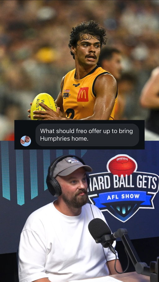 Thoughts, Dockers fans?

Would you offer up to bring Lawson Humphries back to WA?

Thanks for the question @edtidy 

#afl #fremantledockers