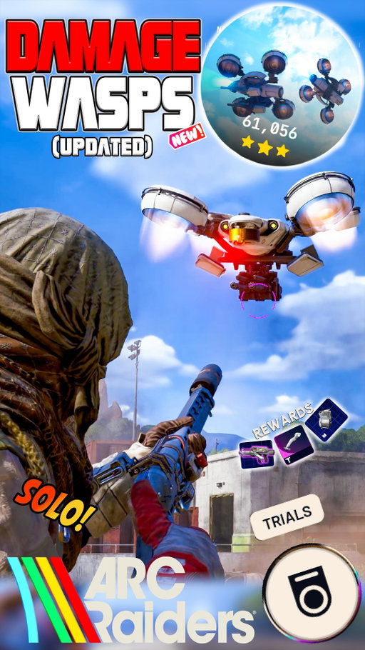 NEW Method: Max solo points & EASY 3 stars for the Damage Wasps trial in Arc Raiders 🔥🔥

#arcraiders #arcraiderstips #gaming