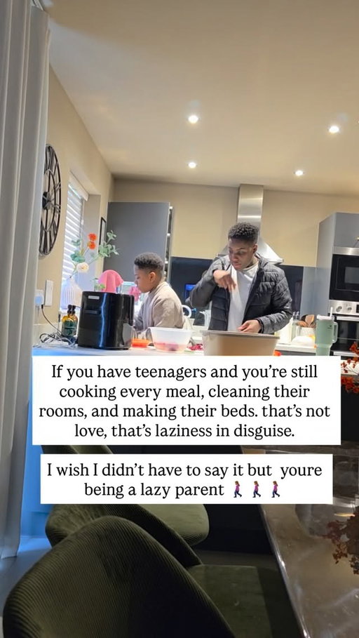 My children will only parent their own kids… not somebody else’s grown adult, Amen 🙏🏻 

Love & Light ❤️