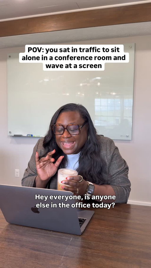 And will make it known to anyone who will listen that I’m in office today. If I gotta be here you goin hear about it. #workhumor #corporatelife #wfhlife #comedy #remoteworklife