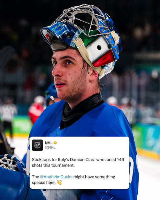 So much respect for this man 🫡

Watch NHLers in action at the #MilanoCortina2026 #WinterOlympics on @nbcsports, @peacock, @cbc.sports, @cbcgem, & @sportsnet!