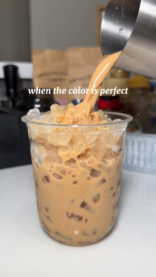 this is what dreams are made of  #coffee #coffeeathome #barista #coffeelovers #icedlatte