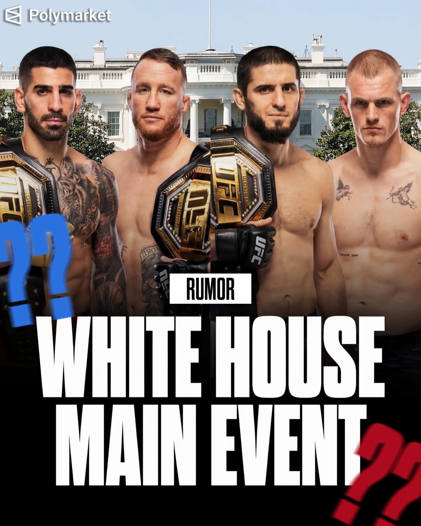 Excitement is growing for the UFC White House event…

Dana White confirmed the card was finished, but didn’t reveal any specific details