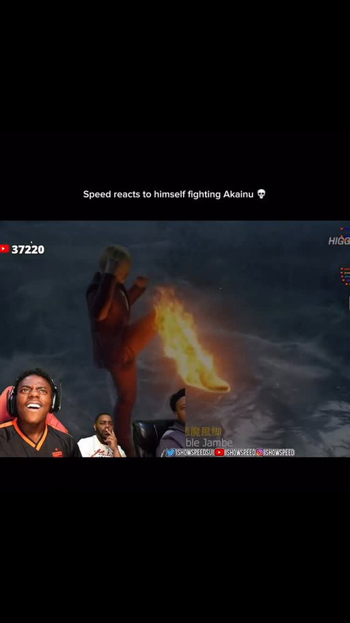 IShowSpeed’s stream instantly went into full anime meltdown mode when he reacted to a fan edit of himself fighting Akainu, and the disbelief hit before the punches even started. The second he saw his own face animated into the scene, squaring up against lava fists and explosions, he jumped out of his chair yelling that this is actually fire. Every hit landed with dramatic effects, and Speed kept narrating it like it was canon, screaming whenever “he” dodged or countered, pacing back and forth like he was the one throwing hands. He replayed certain parts over and over, hyping up the animation quality, talking trash mid-reaction like he could actually win the fight, turning a simple edit into a full cinematic event. It wasn’t just a reaction—it was Speed fully believing for a few minutes that he exists in that universe, and that energy is what made the moment legendary.

#IShowSpeed #AnimeEdit #SpeedNation #IRLChaos #ViralMoments