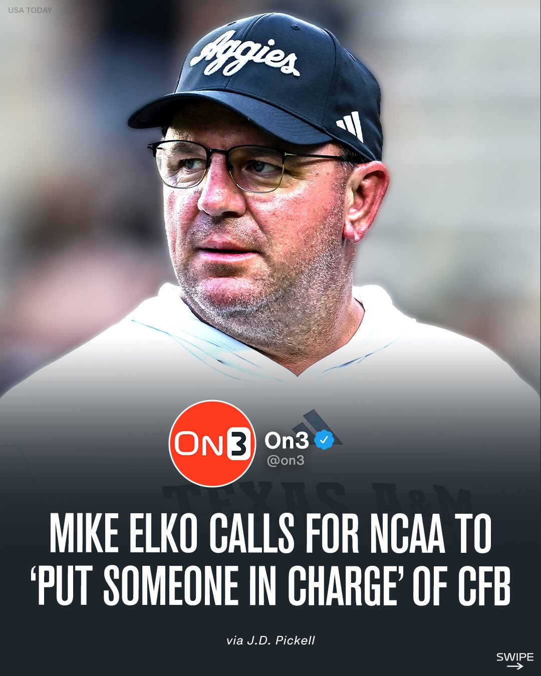 Texas A&M’s Mike Elko calls for the NCAA to ‘put someone in charge’ of college football👀

Follow @On3 for the BEST of College Sports