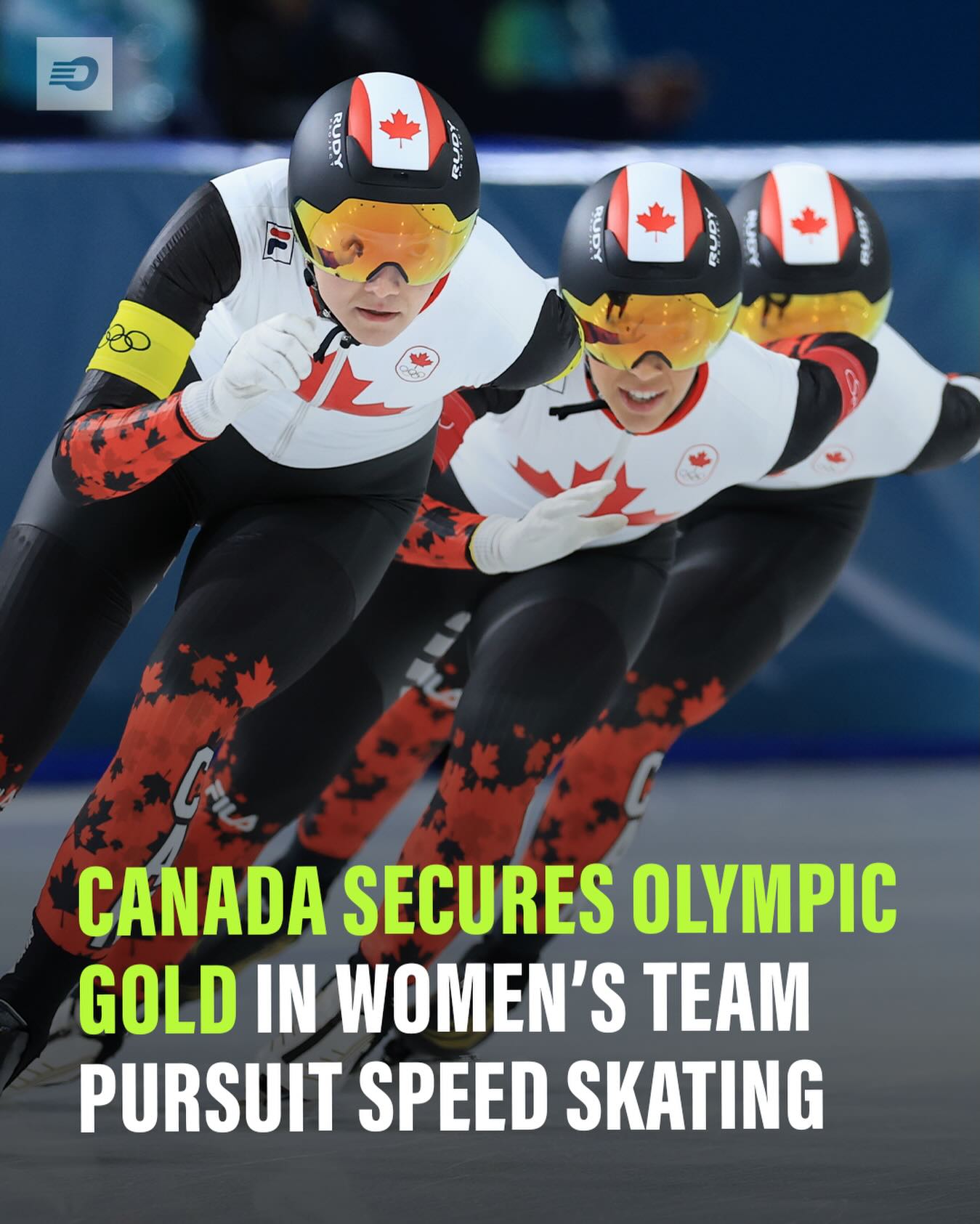 ANOTHER GOLD MEDAL FOR CANADA 🥇🇨🇦‼️

Canadians Isabelle Weidemann, Valerie Maltais, and Ivanie Blondin beat the Dutch in the gold medal race with a time of 2:55.81🚨

📸 Katie Stratman - Imagn Images 
#olympics #teamcanada #milanocortina2026