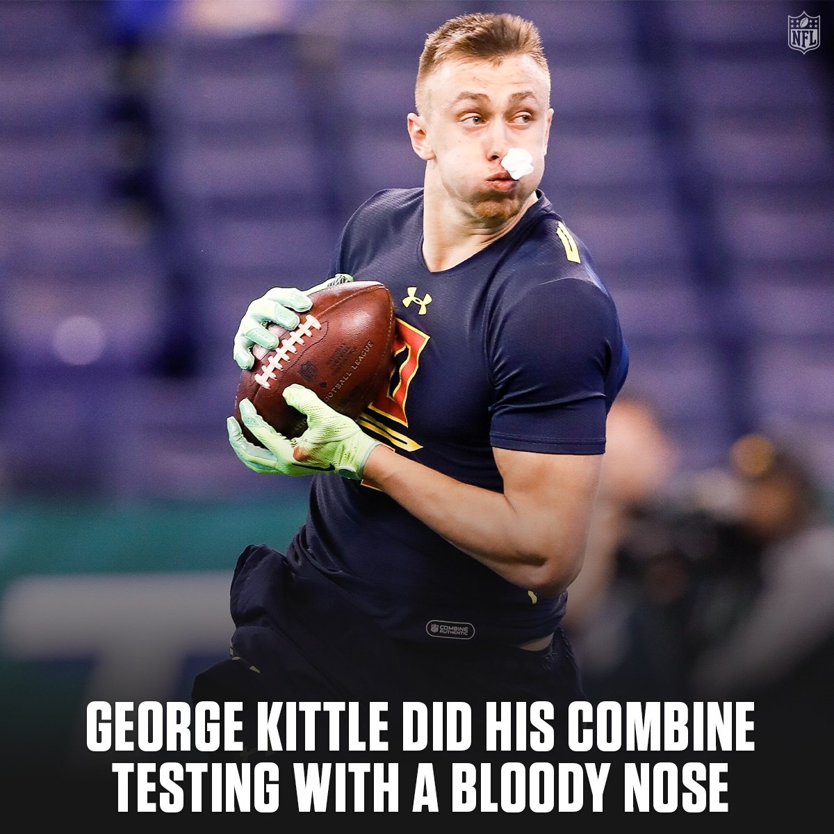 Didn’t even faze him 😤

2026 NFL Combine starts Feb. 26 on @nflnetwork
Stream on @NFLPlus