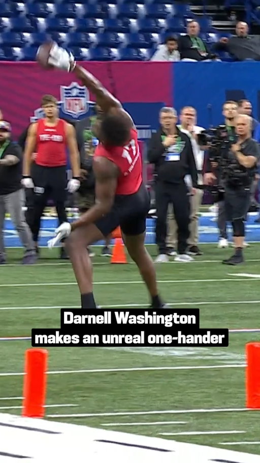 Darnell Washington definitely made the most of the moment 😎

2026 NFL Combine starts Feb. 26 on @nflnetwork
Stream on @NFLPlus