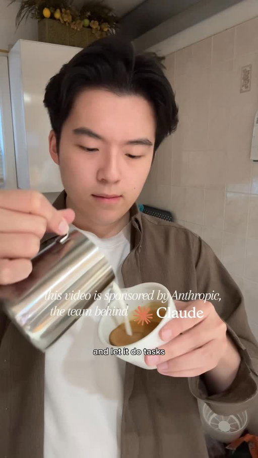 I just want to pour milk into cups—Claude can handle the rest #ClaudePartner @claudeai