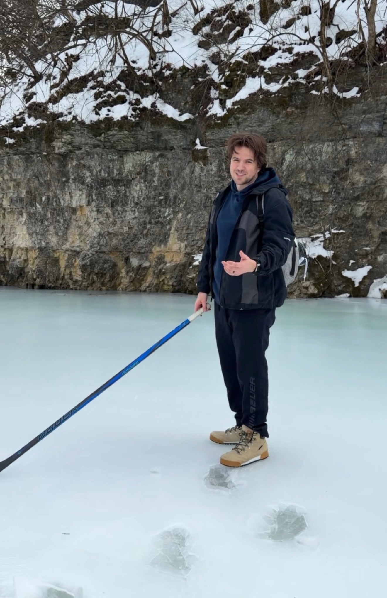 Playing pond hockey? NOT EASY. Watching NBCUniversal's Winter Olympics Coverage with @DIRECTV? EASY.