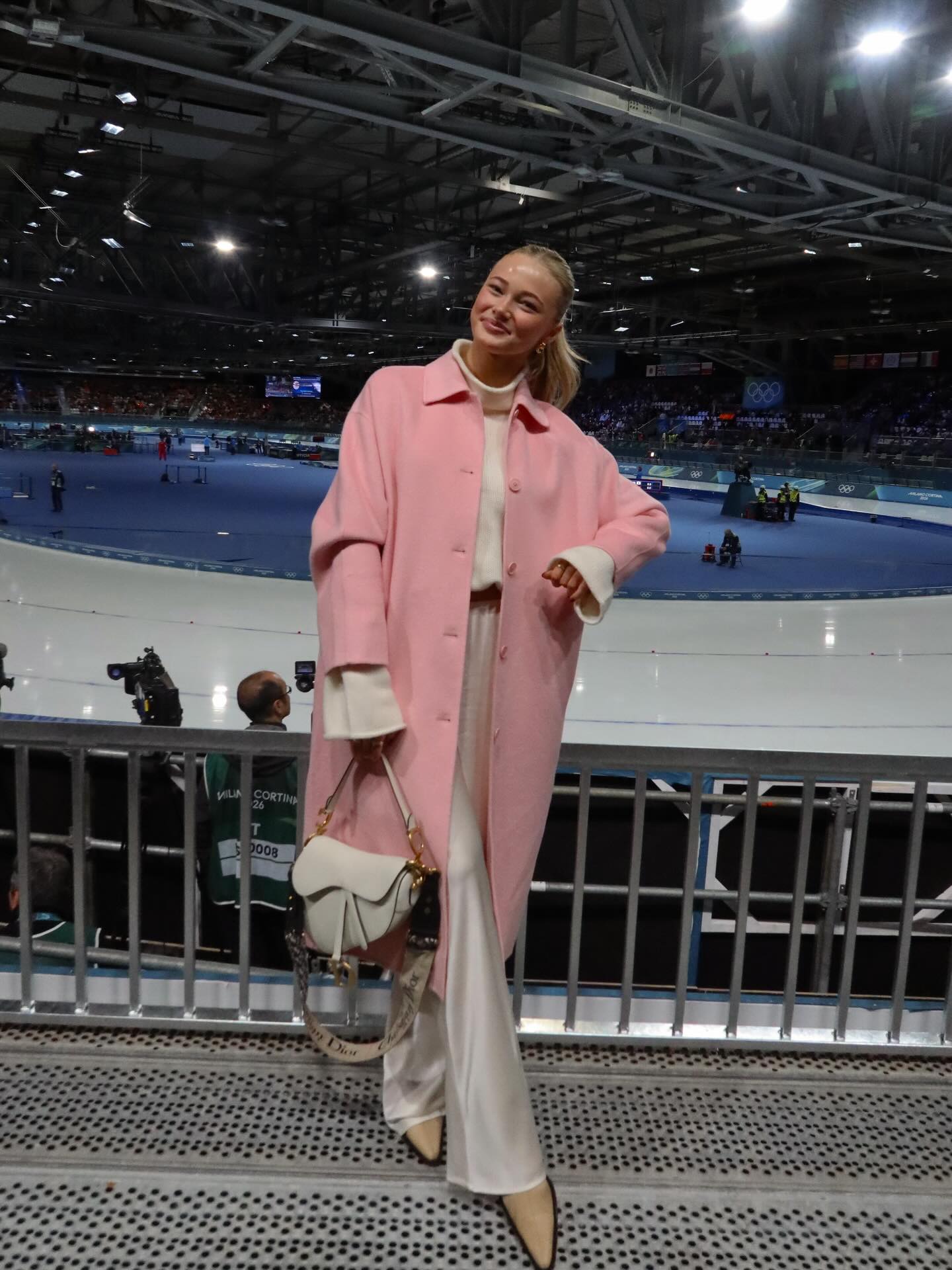 My very first time at an Olympic event!!! Speed skating was so much fun to watch today✨🥹🤍