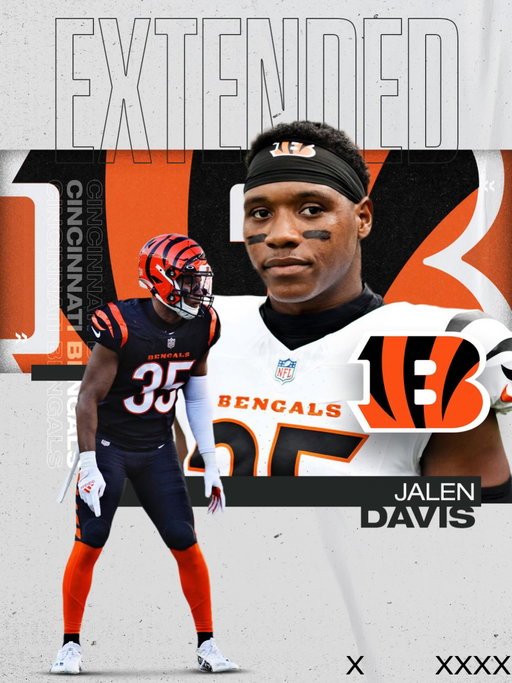 Cincy He’s Back!! Congratulations @jalenddavis on your extension with the @bengals