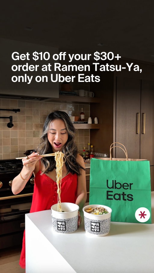 Right now on @ubereats, you can save $10 on orders of $30+ from @ramentatsu_ya 🍜Like @ATasteofKoko discovered, this is one deal we absolutely do not want to miss out on!

Deal is available for a limited time only - save $10 on orders of $30+ when you order from Ramen Tatsu-Ya on Uber Eats, must end 3/31.