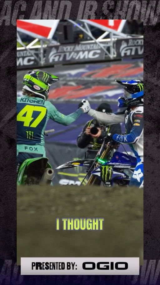 At the end of the day, Deegan just loves the battle ⚔️ 😏 We unpack the Deegan and Kitchen battle that made Seattle @SupercrossLive so exciting presented by @Ogio_Powersports 🧳

👉 Use code ACJB15 at checkout to get 15% off your Ogio purchase!