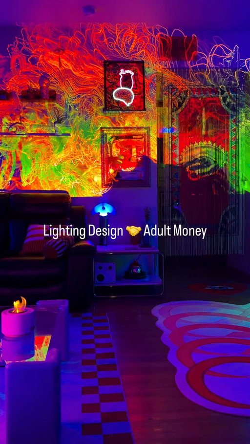 Lighting Design 🤝 Adult Money

When the lighting is right, everything else falls into place.

Built this with layered LEDs and one statement lamp.

apartment lighting ideas, layered lighting setup, modern apartment interior, ambient room lighting, creative home styling, colorful interior design, statement lamp decor, evening home aesthetic, interior lighting inspiration, apartment design details

#interiorlighting
#apartmentdesign
#modernhome
#roominspo
#designinspiration