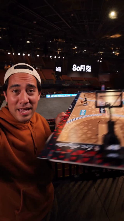 Used a little magic to move the court for @sofi , the Official Bank of the NBA, with help from @jaytatum0  Earn more on your money with a slam dunk APY and no account fees. #SoFiPartner