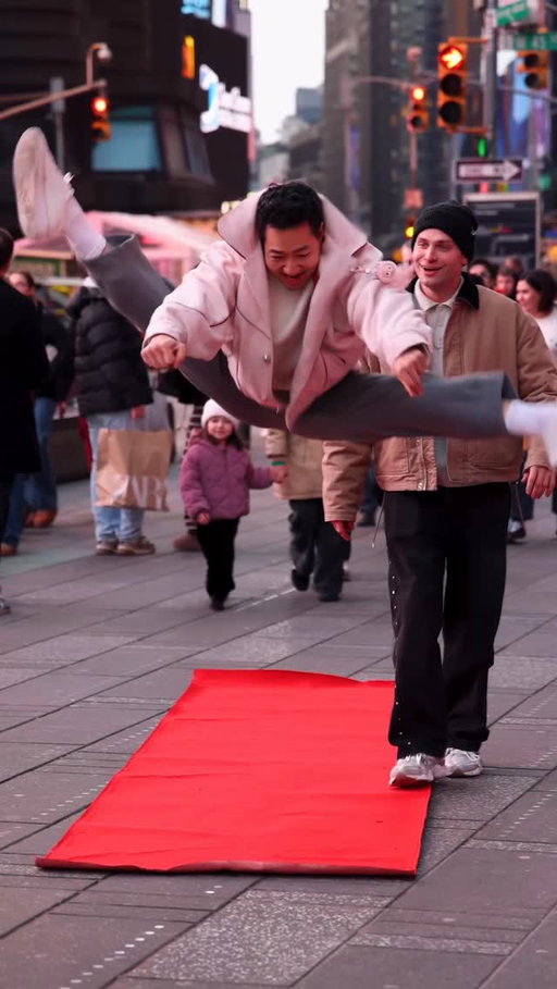 He decided to go Olympic mode😎 

#RedCarpetBoy