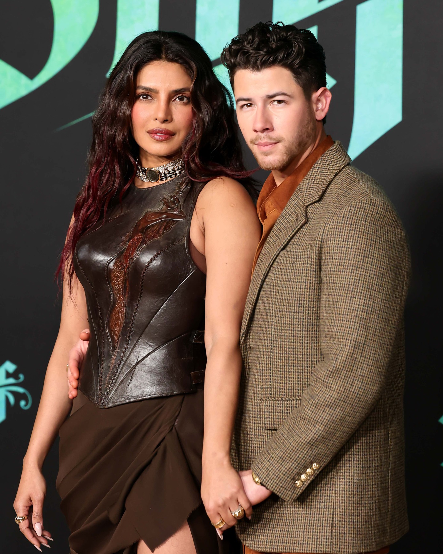 Nick Jonas and Priyanka Chopra at the world premiere of 'The Bluff' in Hollywood last night 🤍