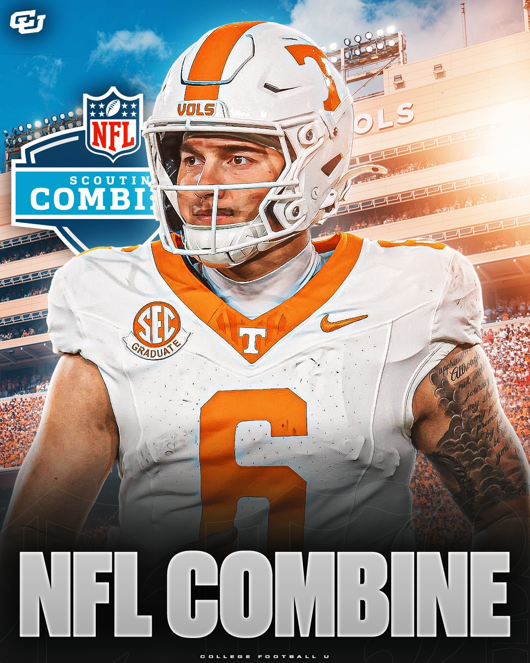 BREAKING: Tennessee QB Joey Aguilar will attend the NFL Combine, despite actively pursuing another season of eligibility😳

Aguilar plans to attend the combine for just 48 hours in order to preserve his eligibility.

He’s hopeful he’ll get one more season with the Vols, like Trinidad with Ole Miss.

Thoughts? ⬇️