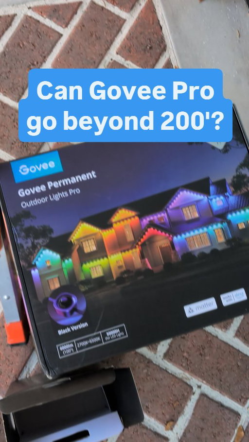 Can the Govee Pro lights be extended beyond 200 feet?
#goveepro #permanentlights