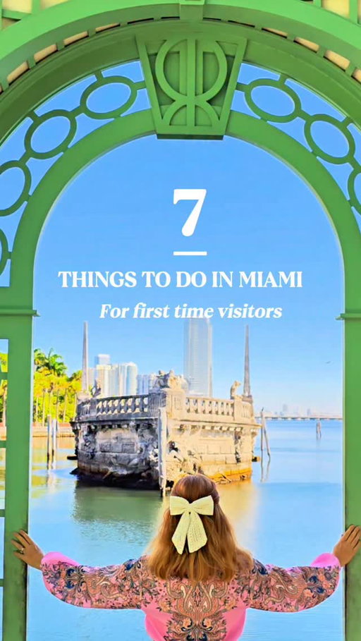 ✨ First time in Miami? Here's your ultimate checklist! 🌴☀️

🏖️ South Beach - iconic white sand, turquoise water, and that unmistakable Art Deco energy

🏊‍♀️ Venetian Pool - a stunning 1920s coral rock pool you won't believe is real

🌿 Vizcaya Museum & Gardens - old world elegance meets tropical paradise

🛍️ Design District - where luxury fashion meets jaw-dropping street art

🎺 Little Havana - sip a café cubano, roll a cigar, and feel the rhythm of the streets

🎨 Wynwood - the world-famous outdoor art gallery that never gets old

🌸 Upper Buena Vista - the hidden gem with cute cafes and serious charm

Miami, you never disappoint 🔥🌊

Save this for your trip and tag someone you'd explore Miami with! 👇

#Miami #MiamiTravel #VisitMiami #MiamiGuide #SouthBeach

Things to Do in Miami | Miami First Time Visitors | Wynwood  LittleHavana | MiamiVibes | FirstTimeMiami | MiamiThingsToDo | MiamiLife