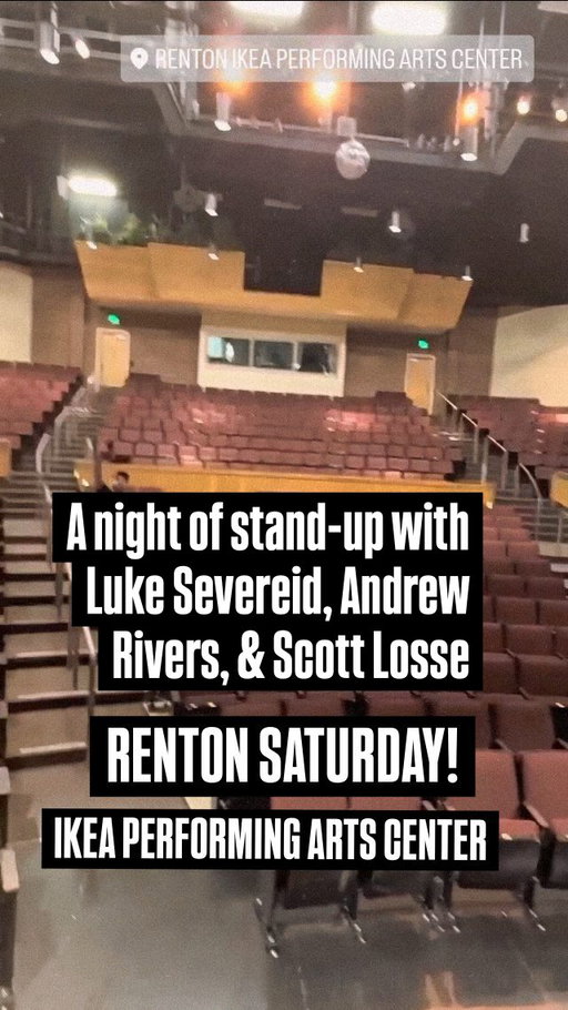Saturday! Luke, Andrew, and I will be at the IKEA Performing Arts Center in Renton. Link in bio!

#pnw #renton #wearereallygoodatthis