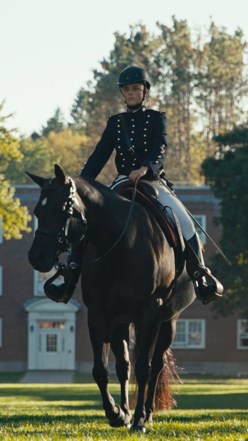 Two hundred years later, and students at @norwichuniversity are still riding horses in the cavalry.