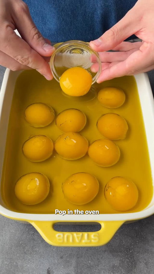 CONFIT EGG YOLKS #recipe #cooking #eggyolks #confit