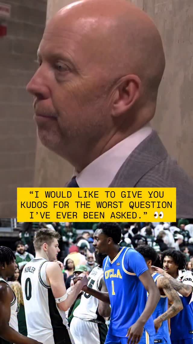 Yeah… Mick Cronin ain’t tryna talk about no student section 👀

The UCLA head coach quickly shut down a question about transfer Xavier Booker’s return to Michigan State after the Bruins’ 82–59 loss.