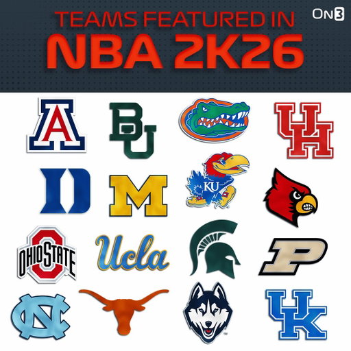This Friday, NBA 2K26 is adding college-themed content and players from 16 different universities👀

The game plans to release a full “college basketball experience” in early 2027, teasing more details to share in the future. 

Follow @On3 for the BEST of College Sports