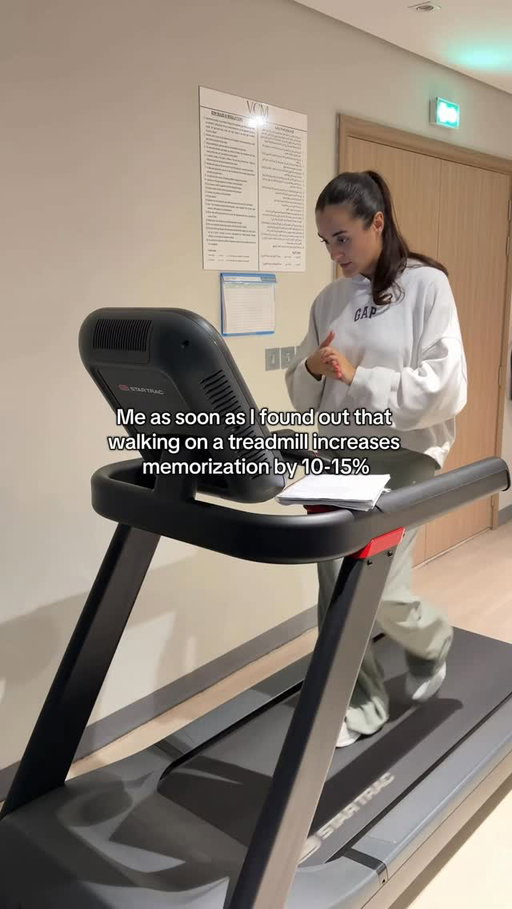 Research from Stanford University and University of Illinois shows that light walking can improve recall by around 10–15% compared to sitting.

A slow, steady pace increases blood flow and oxygen to your brain, activating the hippocampus (your memory center) and keeping you alert without overwhelming you.

So if you’re memorizing something important, try reviewing it on a calm walk. It genuinely helps🫶🏼 #memorization #hack