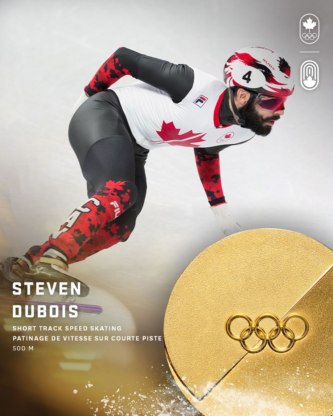 ANOTHER MEDAL FOR TEAM CANADA 🥇⁣
⁣
Steven Dubois wins his SECOND Olympic medal at Milano Cortina 2026 in the men’s 500m Short Track Speed Skating! 🇨🇦⁣
-⁣
ENCORE UNE MÉDAILLE POUR ÉQUIPE CANADA 🥇⁣
⁣
Steven Dubois remporte sa DEUXIÈME médaille olympique à Milano Cortina 2026 au 500 m masculin en patinage de vitesse sur piste courte! 🇨🇦