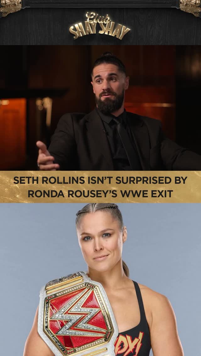Seth Rollins on Ronda Rousey leaving the WWE:

“It’s really hard.”