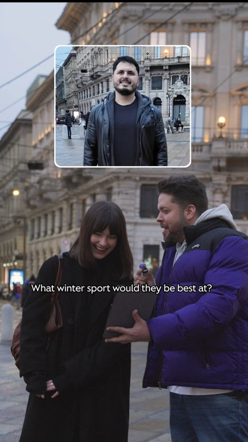 Who would’ve thought we’d run into so many figure skaters in Milan during the Olympic Winter Games? Crazy coincidence.