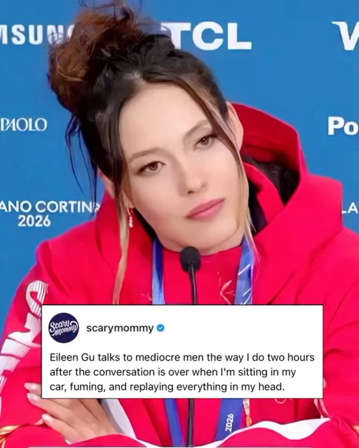 And she can ski too?? Eileen Gu had words for a reporter who asked her if she felt like she won silver medals or lost gold metals. 

#scarymommy #olympics #eileengu