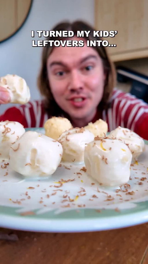 leftover pasta into PASTA SWEET BALLS!
