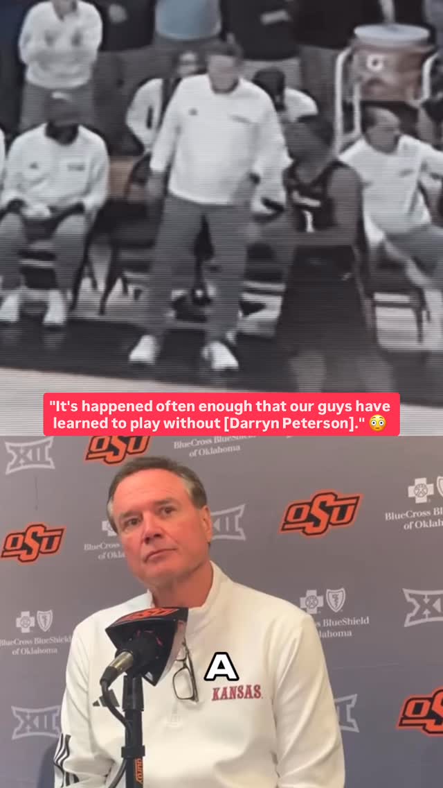 Darryn Peterson, the projected #1 overall pick, unexpectedly played just 18 minutes last night 👀