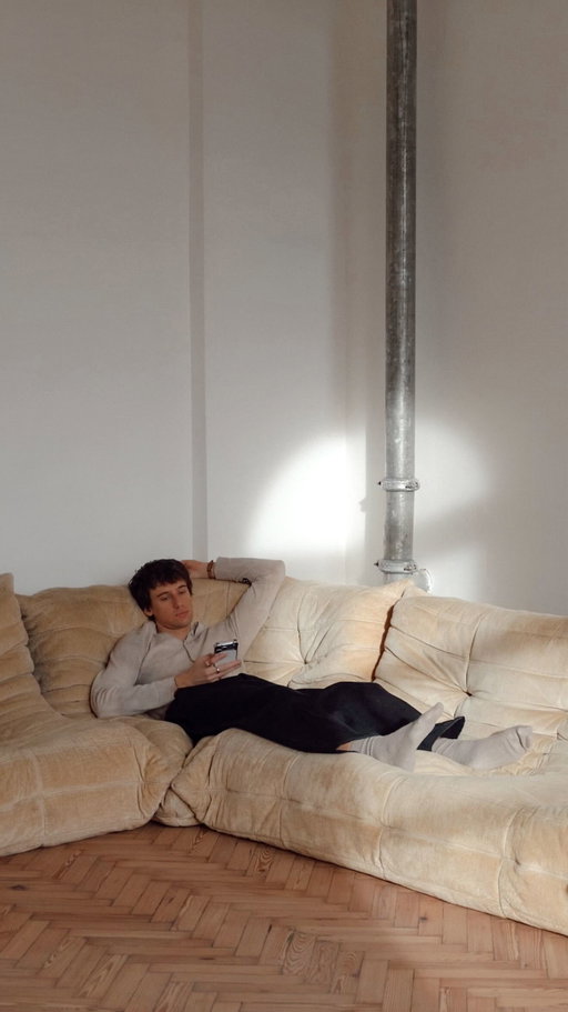 Added the dream sofas to the studio 🙌 we managed to pick up a full set of vintage @ligneroset Togo sofas along with the original receipt from 1979!! 

@facebook marketplace for the win 🙏 

The double sofa isn’t in the best of conditions so we’ll probably have to reupholster it, let us know what colour you think we should go?