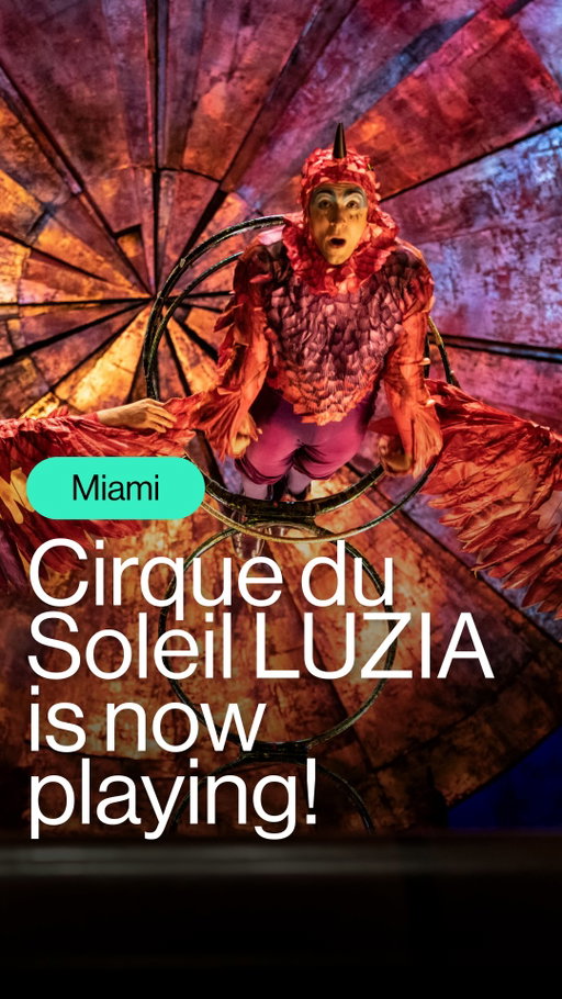The wait is over, Miami 👀 LUZIA by Cirque du Soleil is now playing. Step into a dreamlike celebration of Mexican culture, where light, rain, and extraordinary acrobatics come together in a visually stunning performance.

🎟️ Tickets at the link in bio!