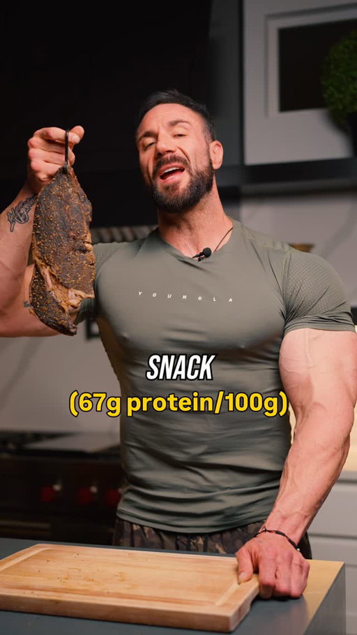 FULL Biltong Recipe🥩🇿🇦
-
Grab meat of your choice 
Coat generously in:
white vinegar
Worcestershire sauce 

Then coat meat in:
Salt
Pepper
Garlic (optional)
Biltong seasoning (can be found online or DIY it with toasted coriander seeds, salt, pepper)

Then let it sit in a sealed container for as long as you’d like (to marinate I generally do 4-24 hrs) 

Then let it dry with your method of choice:
I have a drying box from South Africa, but you can easily DIY one.
You could also just hang in a closet or pantry with a fan blowing on them. 

The key is just a somewhere with GOOD airflow

Hope you enjoy this INSANE high protein snack with 67g protein per 100G🫡❤️🇿🇦