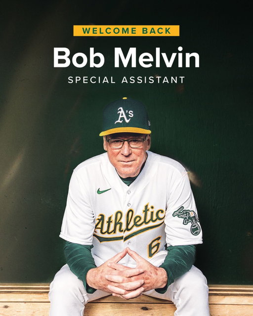 Welcome back to the Green & Gold, Bob!

We have hired Bob Melvin as Special Assistant, Baseball Operations.