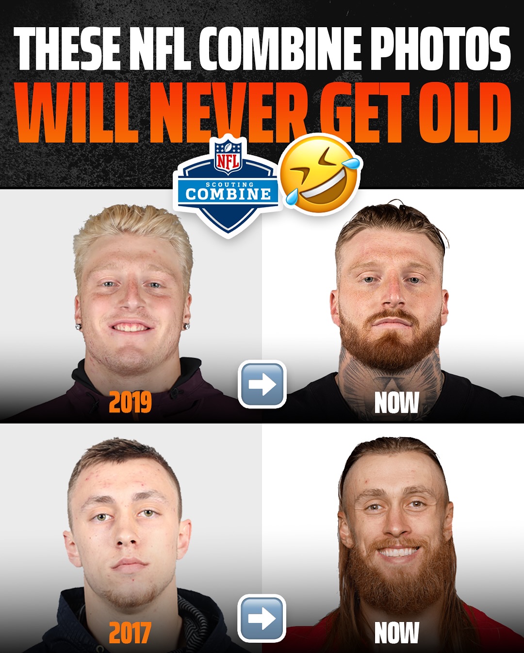 It’s NFL Combine headshot szn 😂

(h/t @nfl, @49ers, @miamidolphins)