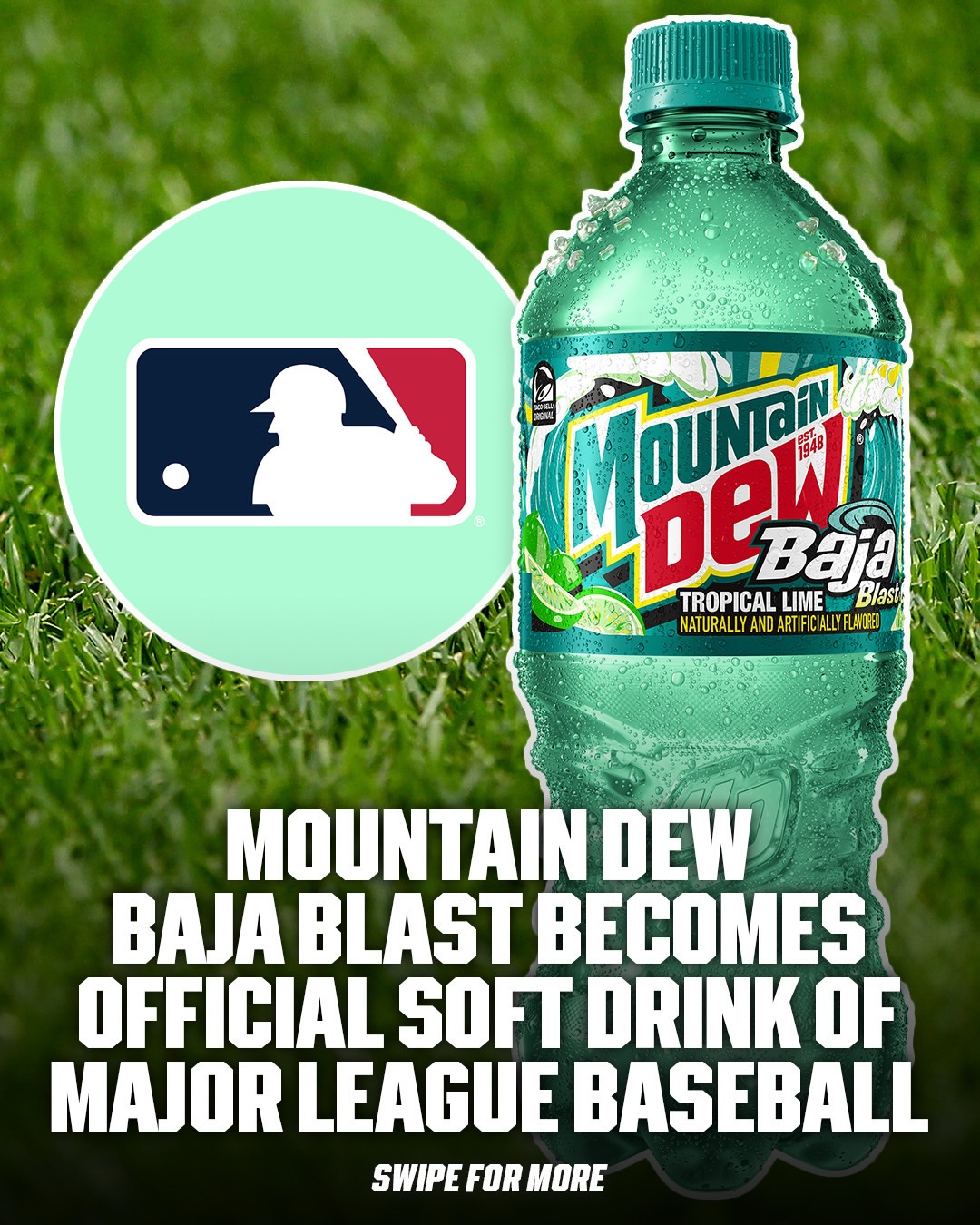 The season of Baja Blasts is here ⚾

Mountain Dew will roll out a season-long promotion tied to the biggest home runs in the game. The “Get a Baja for a Blast” program will turn long-distance home runs into product rewards, with more details coming soon