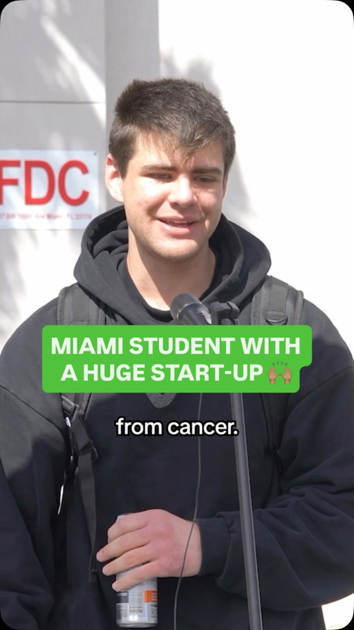 Childhood cancer -> start-up founder. Respect to this insanely talented Miami student 🙌🏽‼️#startups #business #premed #cancer #entrepreneur
